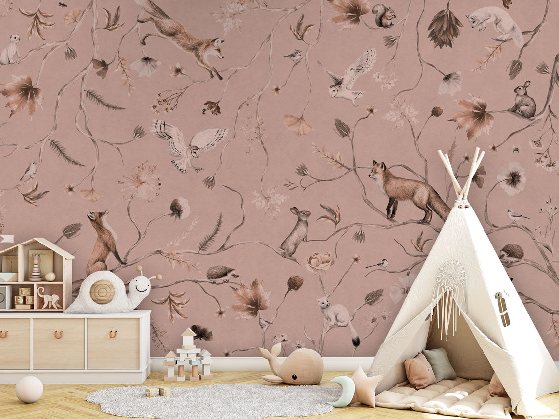Playful Forest Wallpaper