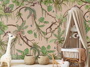 Playful Monkeys Wallpaper