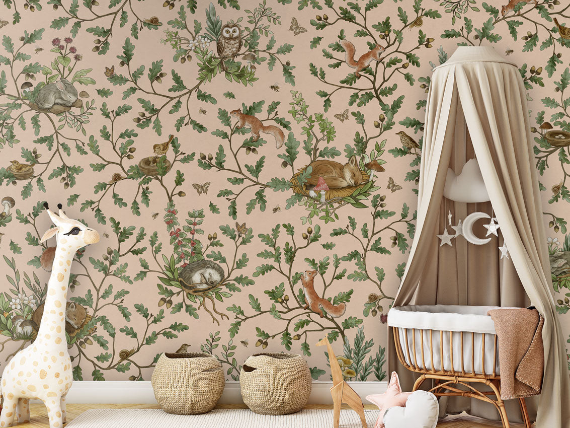 Playful Woods Wallpaper