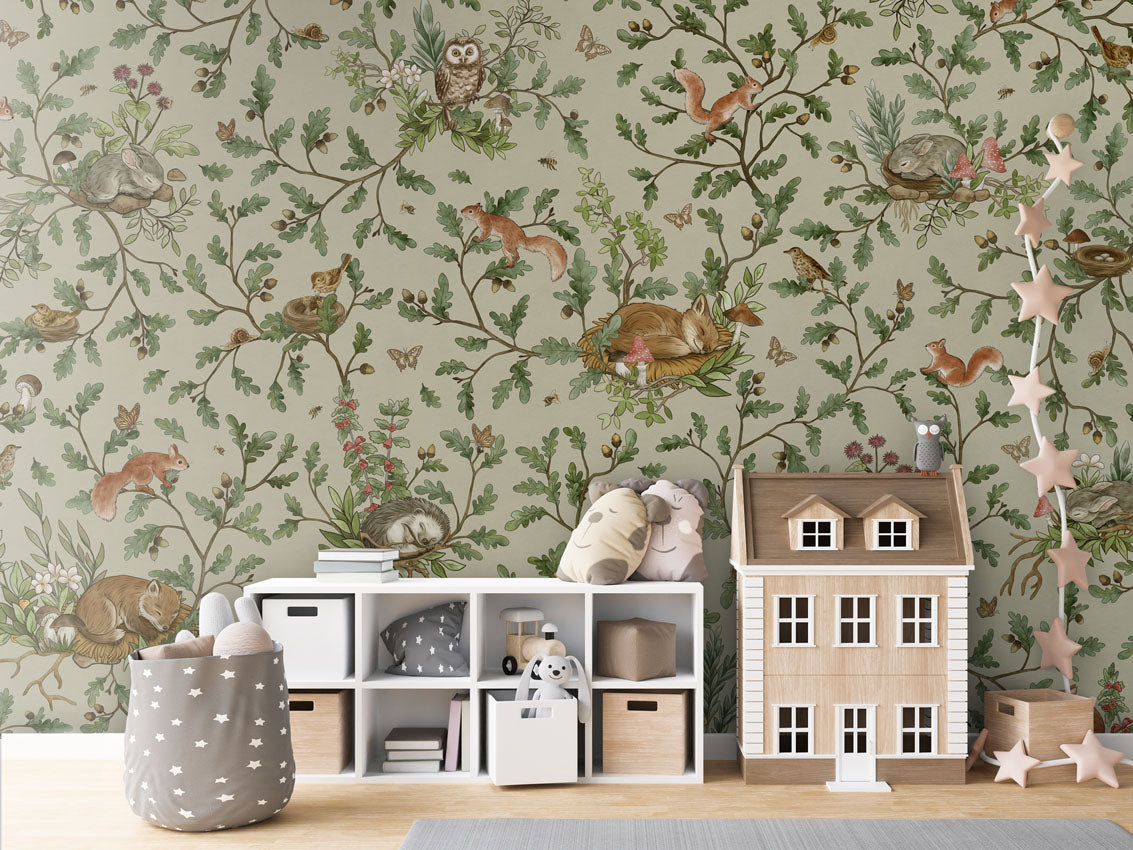 Playful Woods Wallpaper