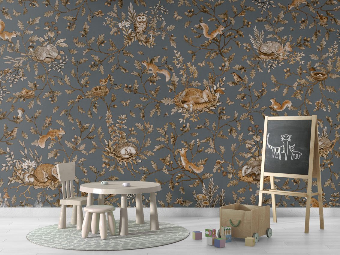 Playful Woods Wallpaper