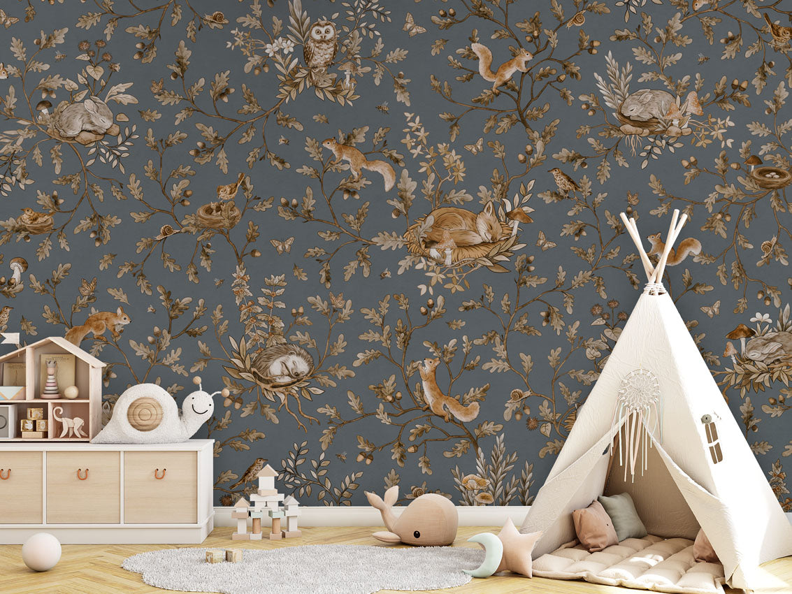 Playful Woods Wallpaper