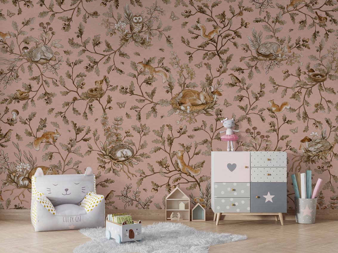 Playful Woods Wallpaper