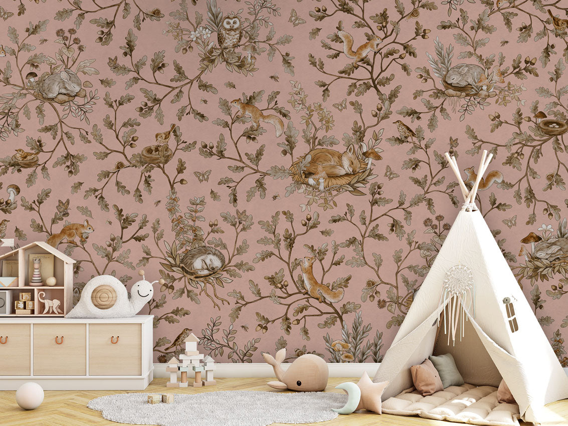 Playful Woods Wallpaper