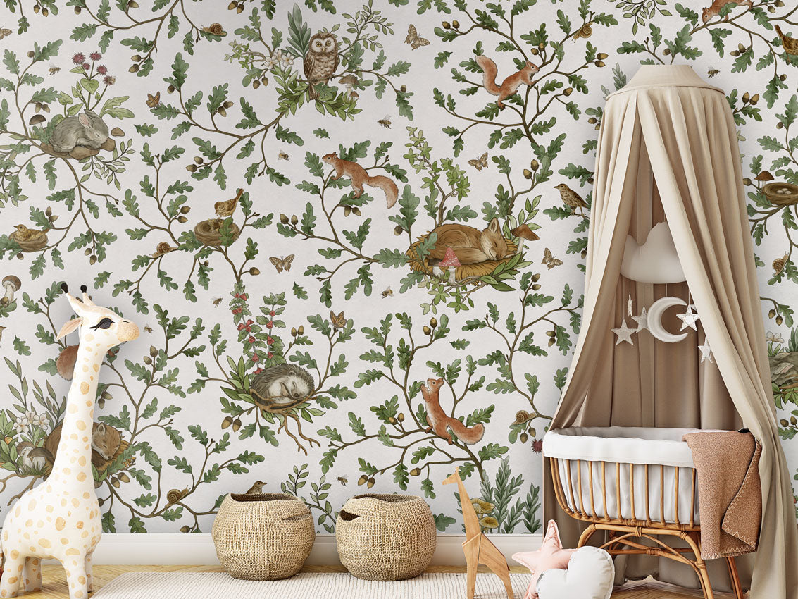 Playful Woods Wallpaper