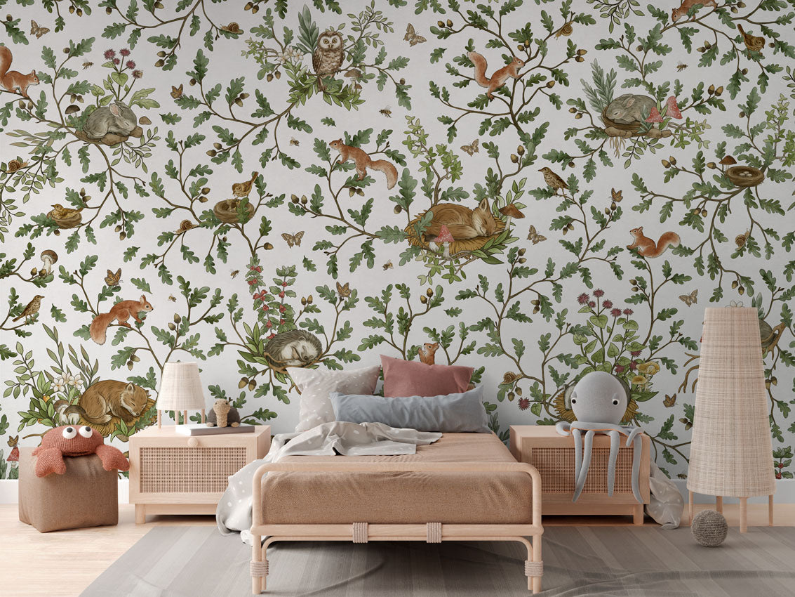 Playful Woods Wallpaper