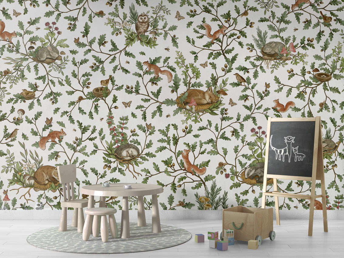 Playful Woods Wallpaper
