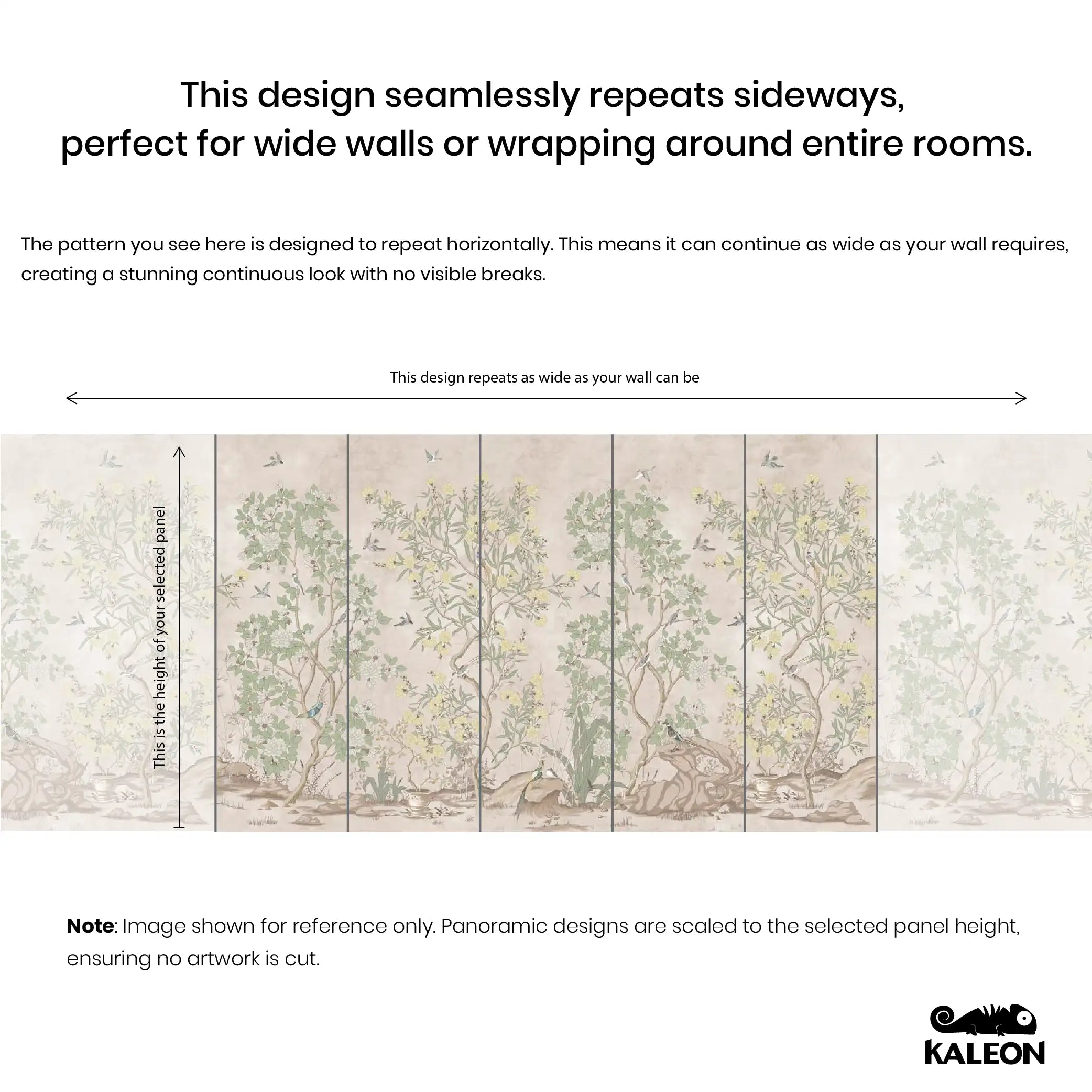 Falling Willow Veil – Botanical Mural