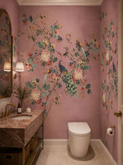 Peacock Garden Chinoiserie Wallpaper Mural