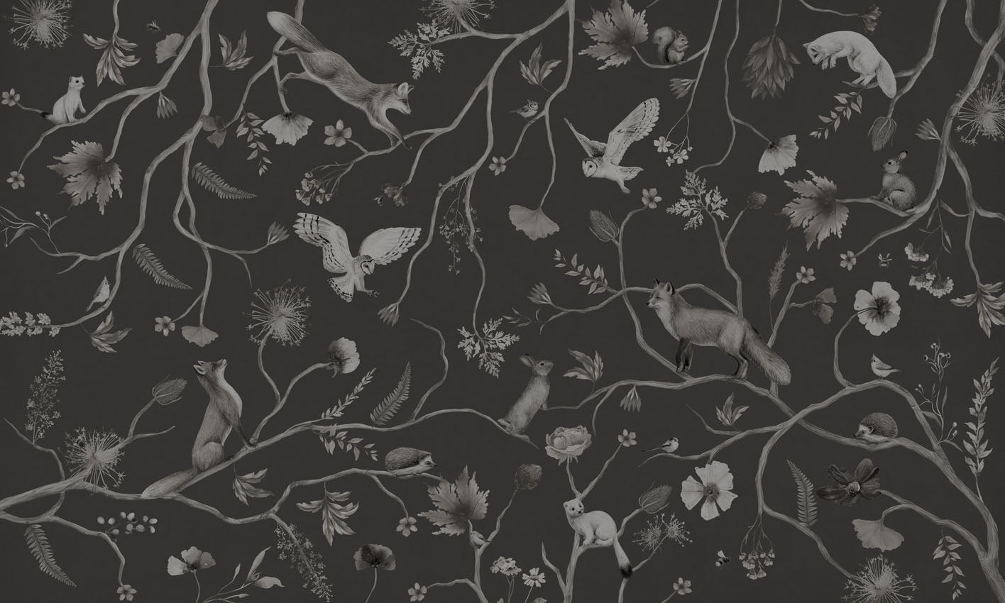 Playful Forest Wallpaper