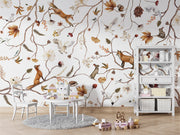 Playful Forest Wallpaper Mural