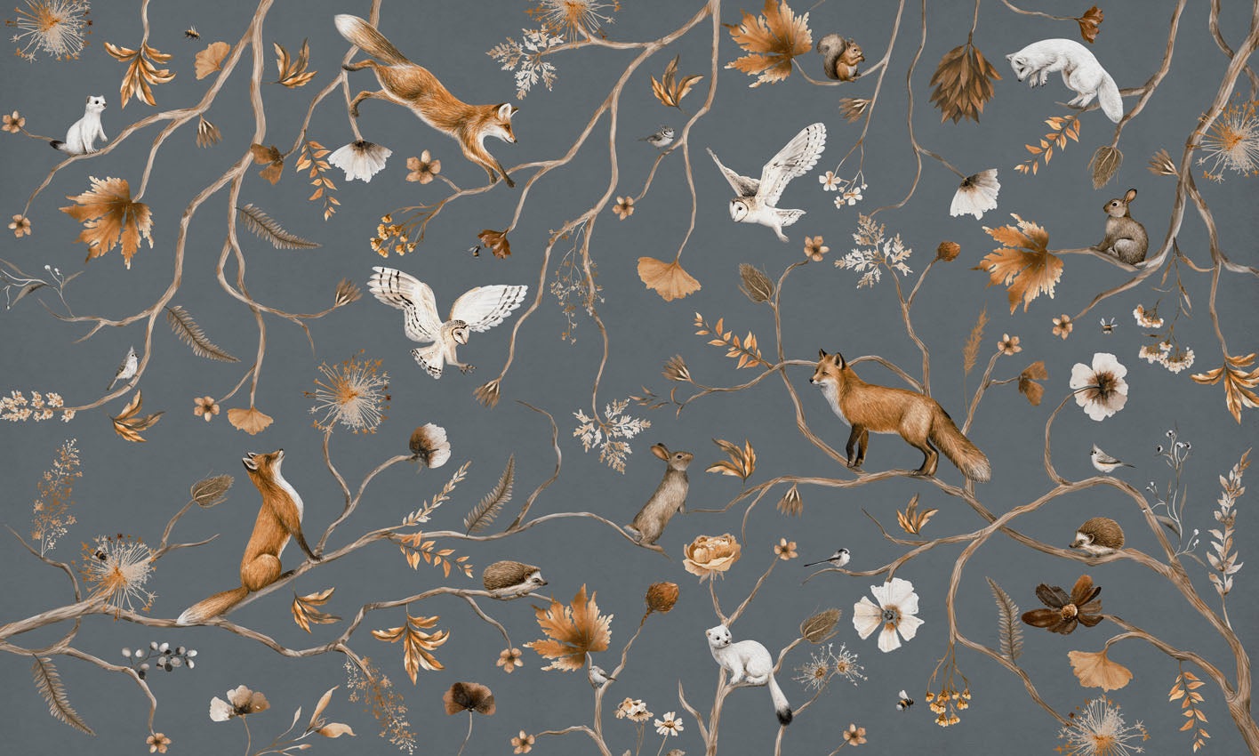 Playful Forest Wallpaper
