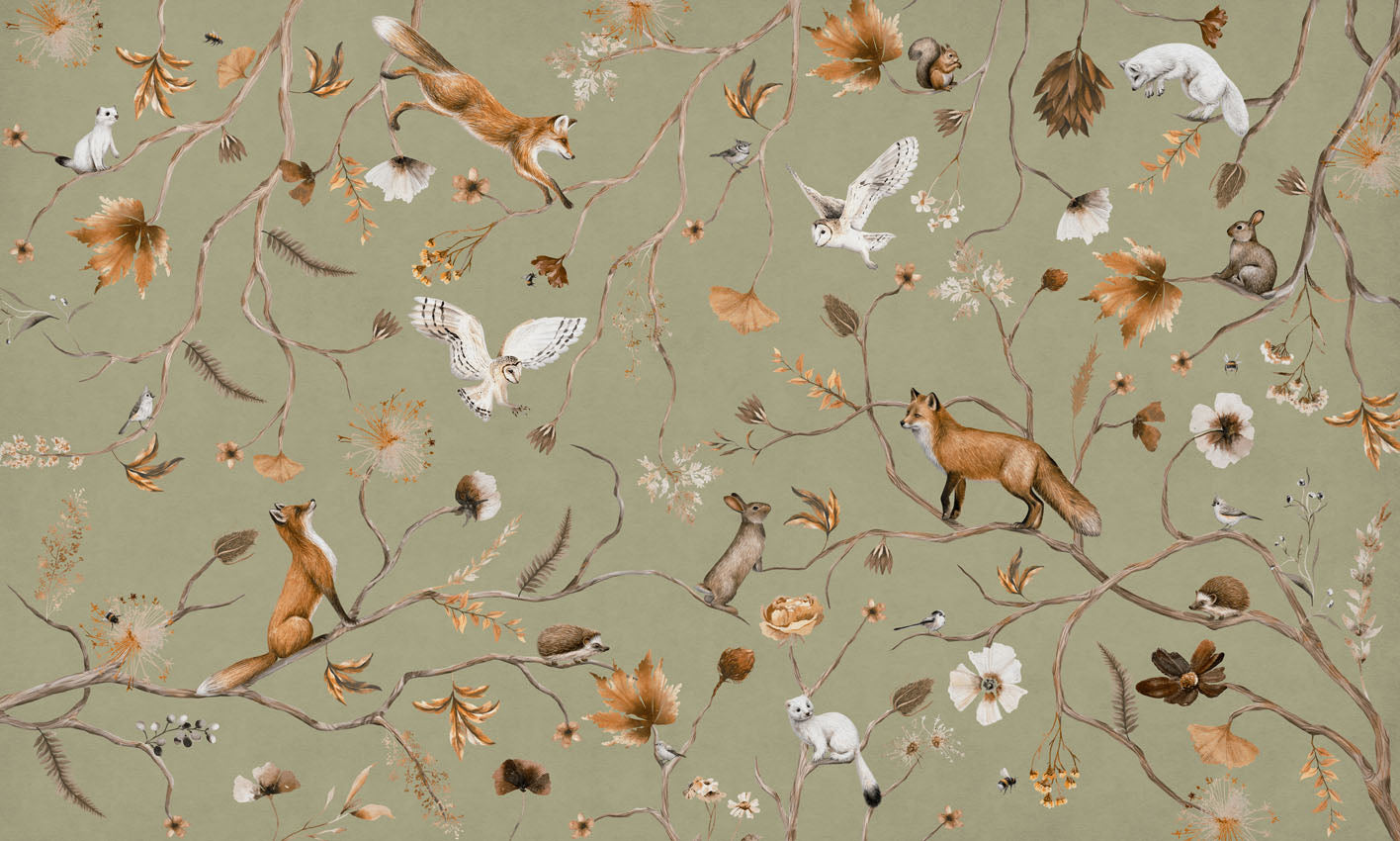 Playful Forest Wallpaper
