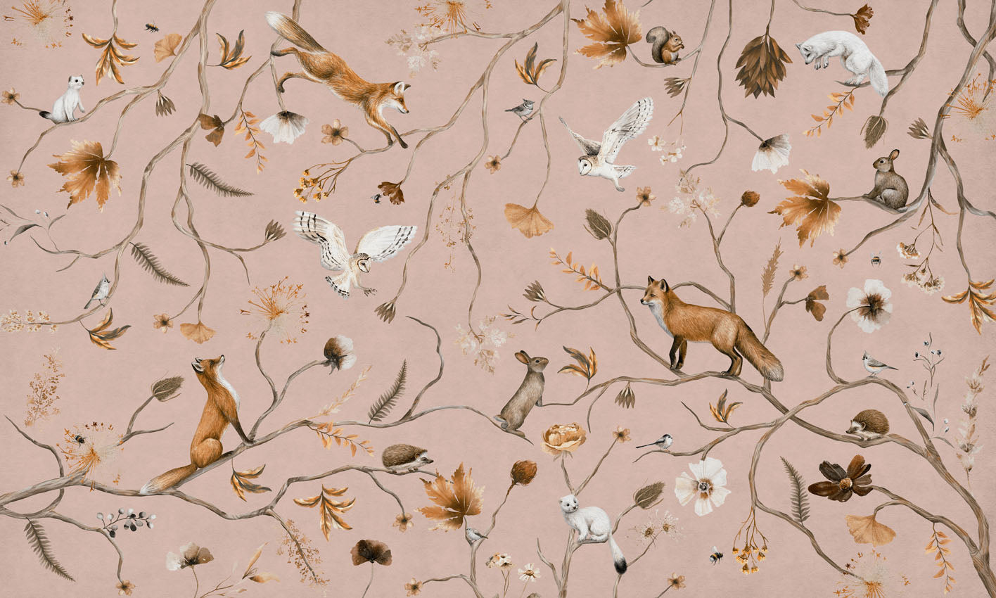 Playful Forest Wallpaper