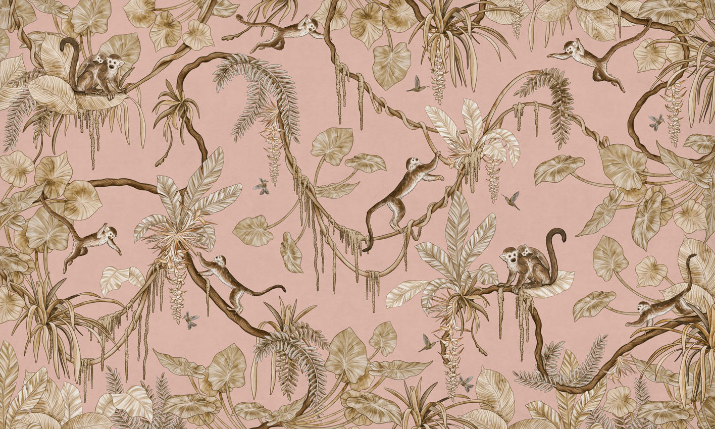 Playful Monkeys Wallpaper