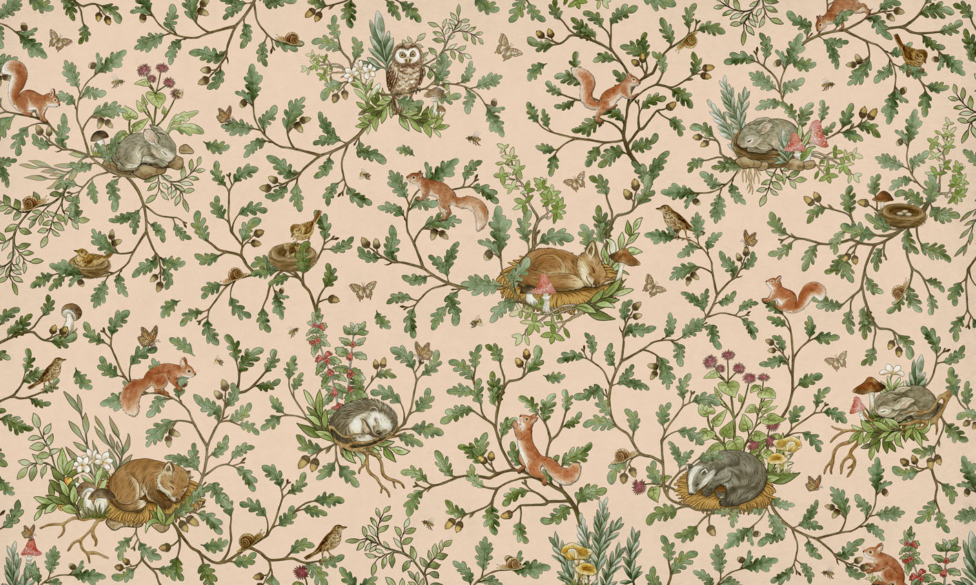 Playful Woods Wallpaper