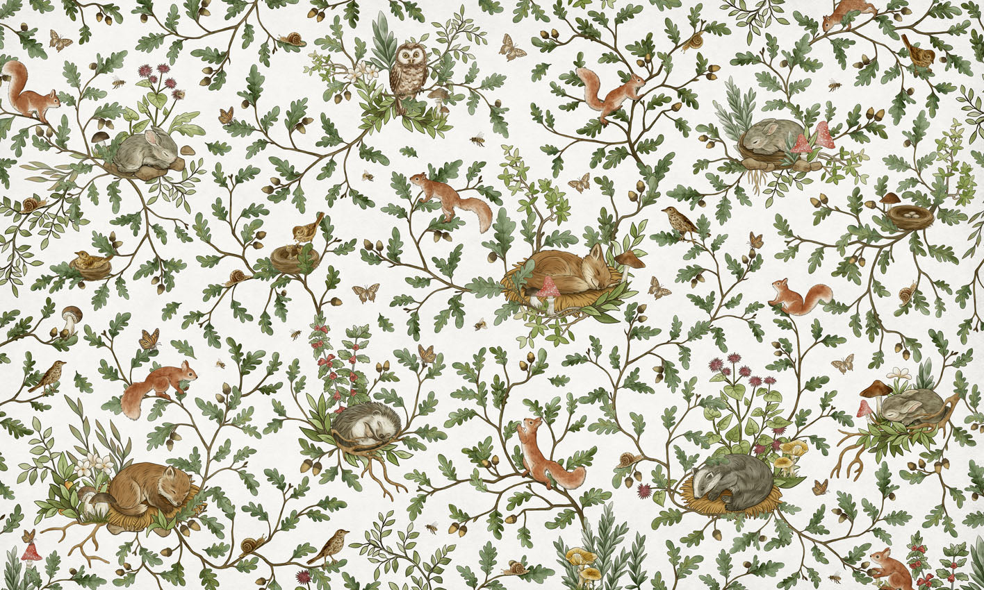 Playful Woods Wallpaper