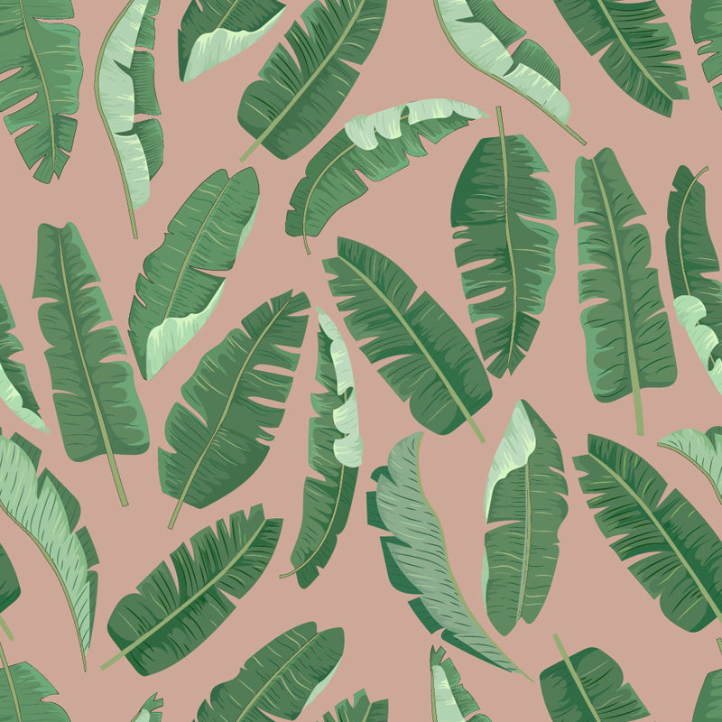 Banana Breeze – Tropical Leaf Wallpaper