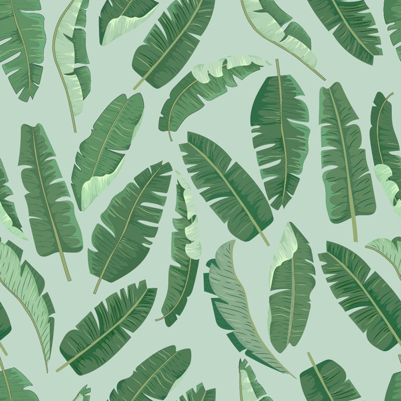 Banana Breeze – Tropical Leaf Wallpaper