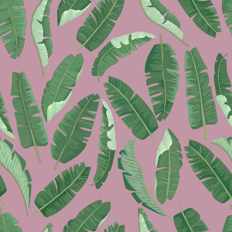 Banana Breeze – Tropical Leaf Wallpaper