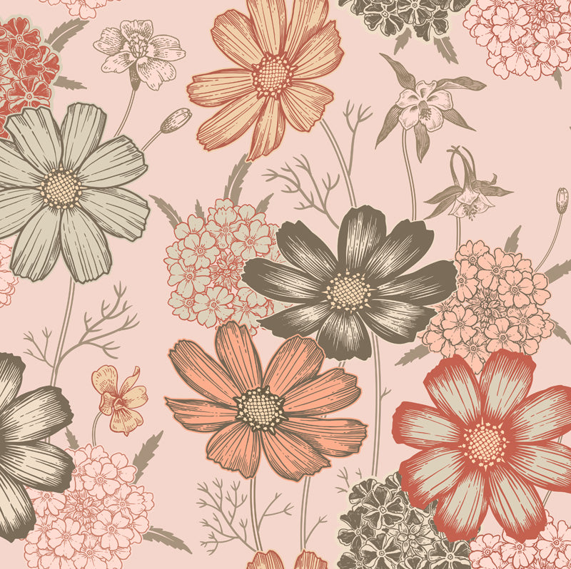 Blooming Meadow – Floral Wallpaper