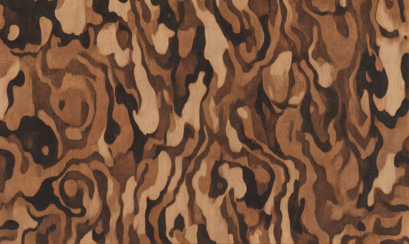 Ettore Grain Organic Abstract Wallpaper