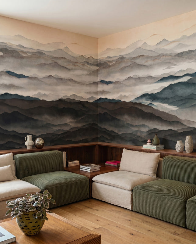Roerich Light Mountain Landscape Wall Mural