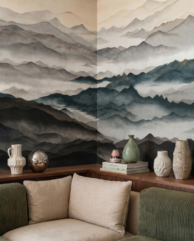 Roerich Light Mountain Landscape Wall Mural