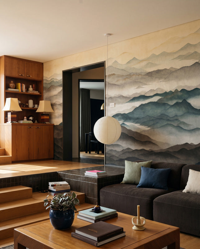 Roerich Light Mountain Landscape Wall Mural