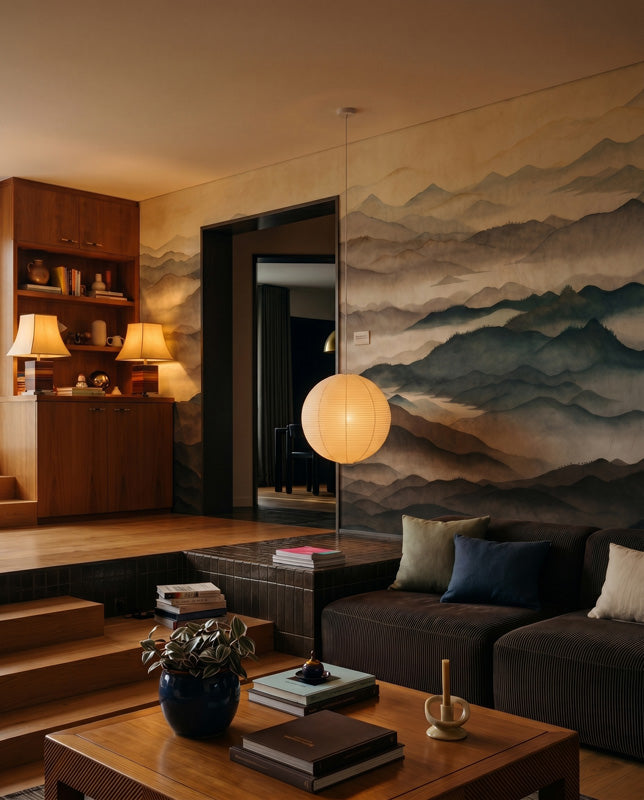 Roerich Light Mountain Landscape Wall Mural