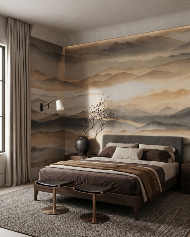 Roerich Silence Mountain Landscape Wall Mural