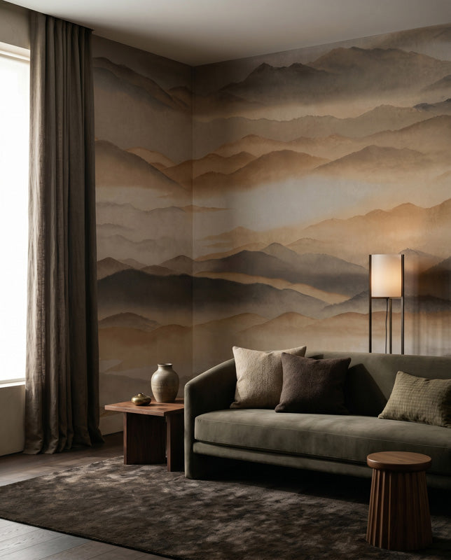 Roerich Silence Mountain Landscape Wall Mural