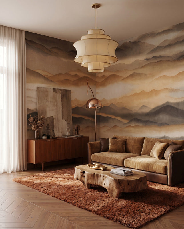 Roerich Silence Mountain Landscape Wall Mural
