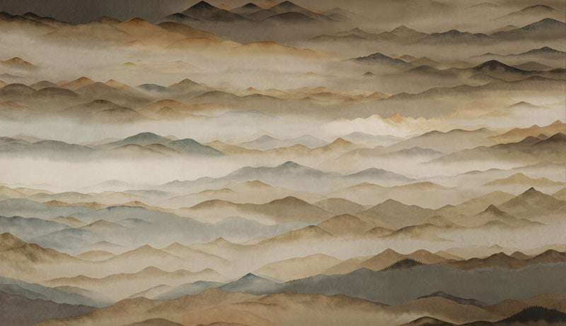 Roerich Twilight Mountain Landscape Wall Mural