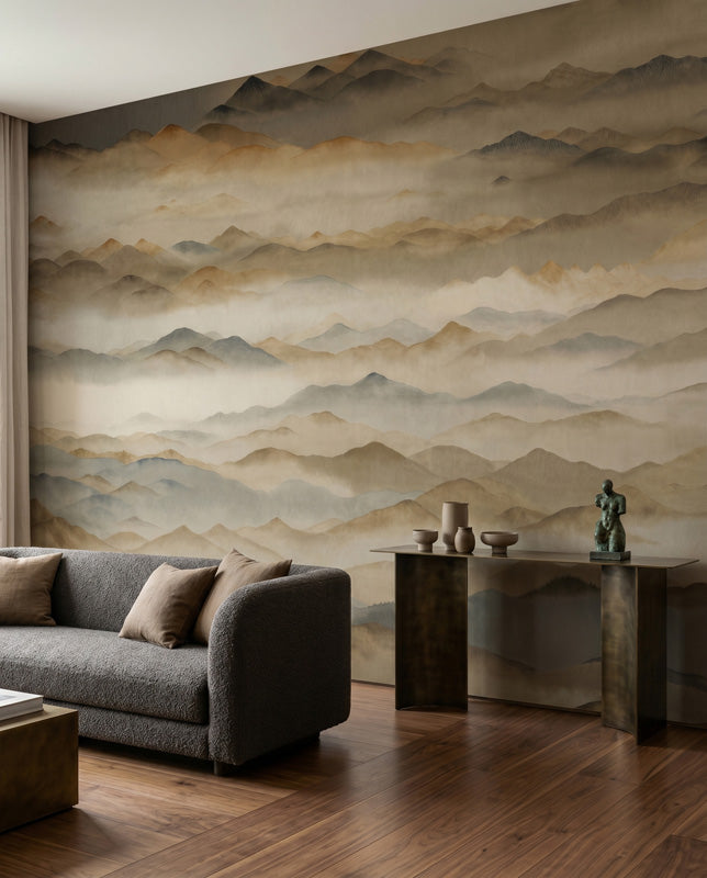 Roerich Twilight Mountain Landscape Wall Mural