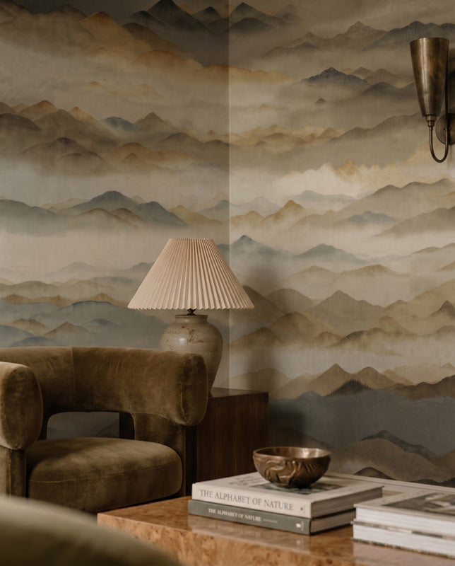 Roerich Twilight Mountain Landscape Wall Mural