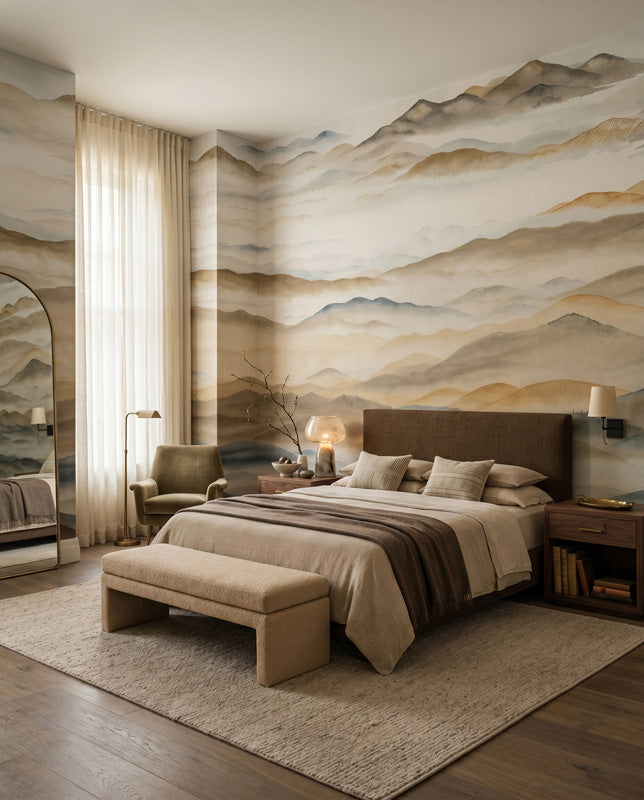 Roerich Valley Mountain Landscape Wall Mural