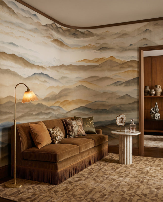 Roerich Valley Mountain Landscape Wall Mural