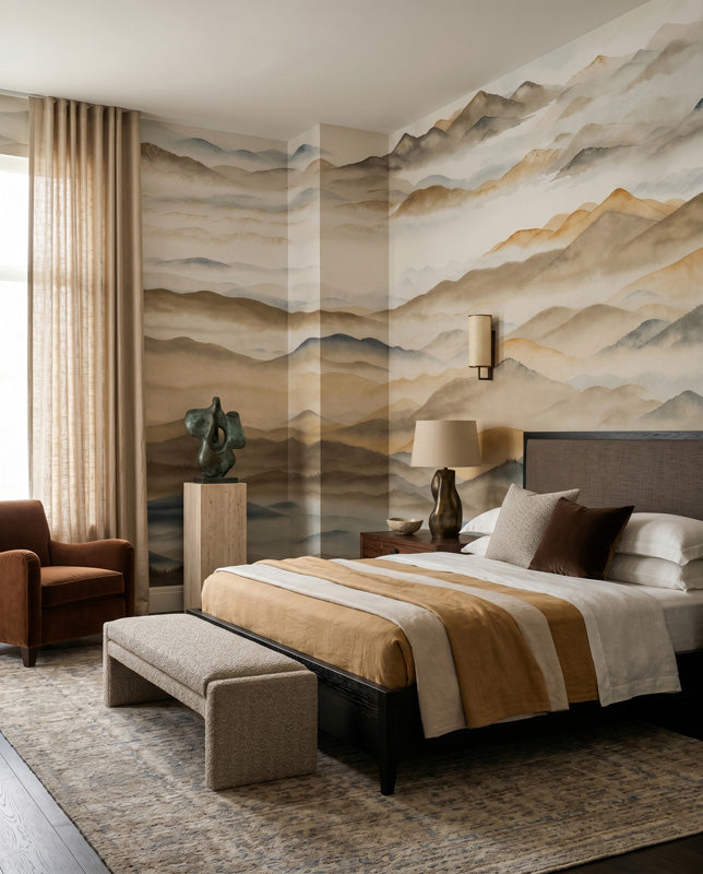 Roerich Valley Mountain Landscape Wall Mural