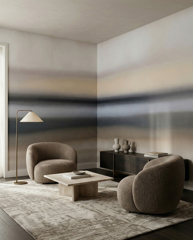Rotko Ash Abstract Horizon Wall Mural