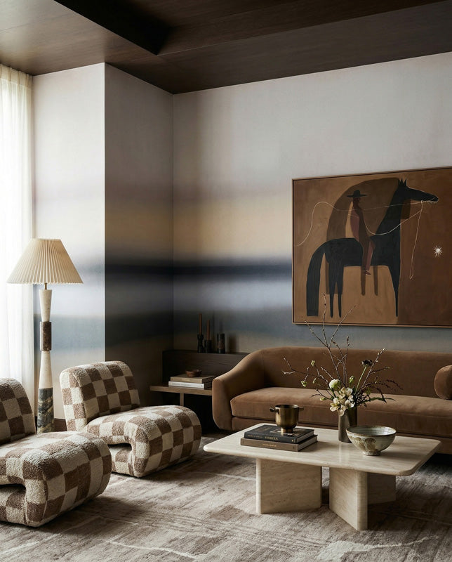Rotko Ash Abstract Horizon Wall Mural