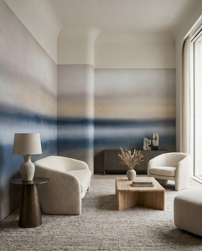 Rotko Ash Abstract Horizon Wall Mural