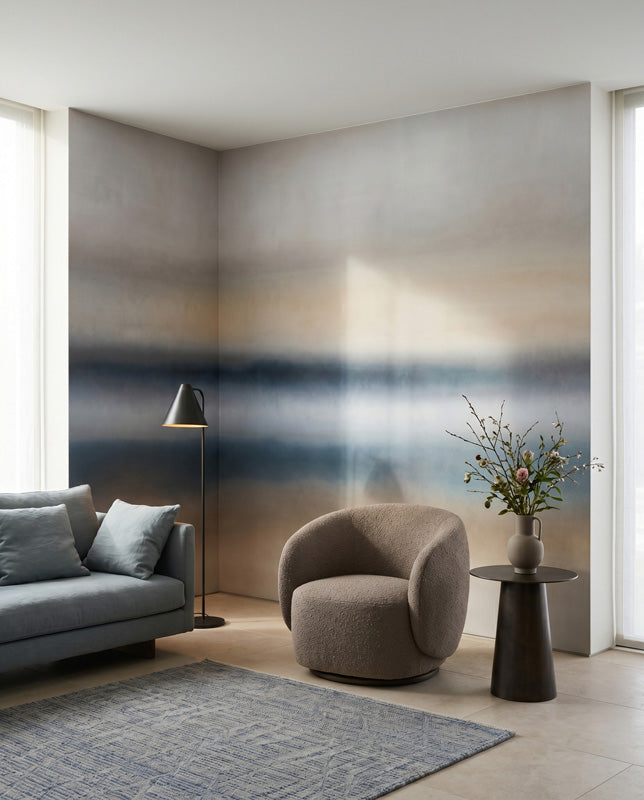 Rotko Ash Abstract Horizon Wall Mural