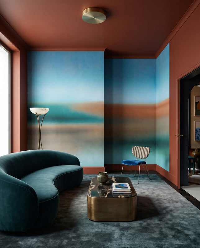 Rotko Clay Abstract Horizon Wall Mural
