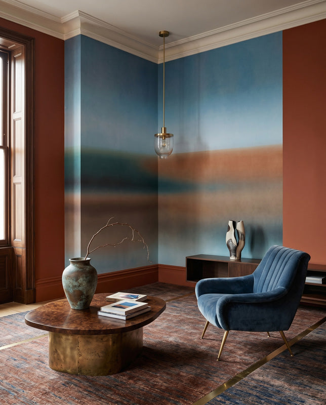 Rotko Clay Abstract Horizon Wall Mural