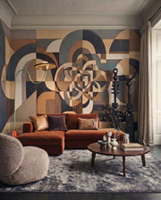 Silent Passage Geometric Wall Mural