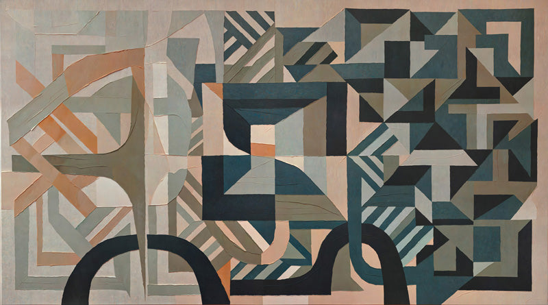 Silent Planes Geometric Wall Mural