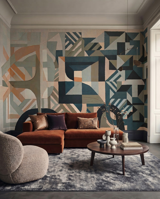Silent Planes Geometric Wall Mural