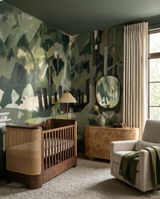 Velvet Forest Abstract Landscape Wall Mural