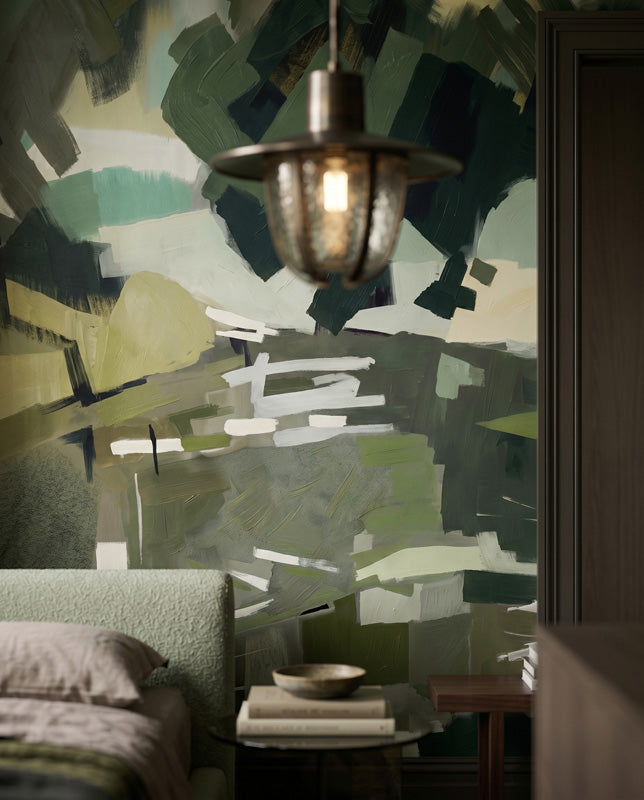 Velvet Forest Abstract Landscape Wall Mural